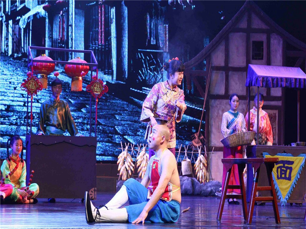 零米度舞团中国风舞台演出现场